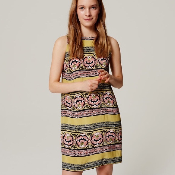 LOFT Dresses & Skirts - LOFT Bloomstripe Shift Dress